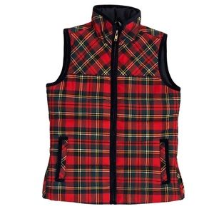 J. Crew • Tartan Plaid Mountain Puffer Vest - XXS